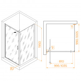 Душевой уголок RGW SV-135B 1000x1000