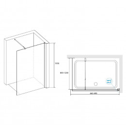 Душевая перегородка RGW WA-02-1 700
