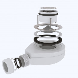 Сифон для душевых поддонов RGW S-016-1 Волна Бежевый 90 мм