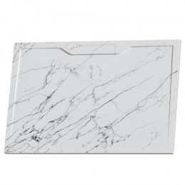 Душевой поддон прямоугольный RGW STE MW Белый мрамор  900x1200