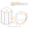 Душевой уголок RGW SV-82Gr R 1000x1000