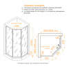 Душевой уголок RGW SV-82Gb L 900x900