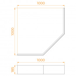 Экран для поддона RGW NT/STYLE