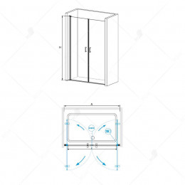 Душевая дверь RGW LE-06 1000