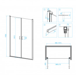 Душевая дверь RGW LE-06 1000