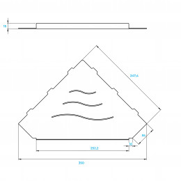 Полка для ванной RGW MT-13B