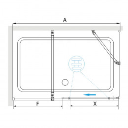 Душевой уголок RGW TO-48B (TO-18B + Z-18B) 1000x800