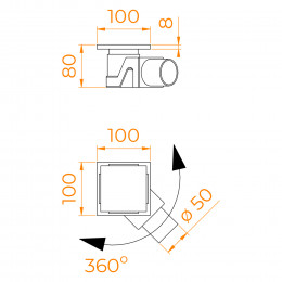 Душевой лоток Drain Leo-02-10Gb