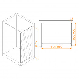 Душевая перегородка RGW WA-010 900