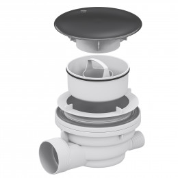 Сифон для душевых поддонов RGW Velplex QYD-01 графит