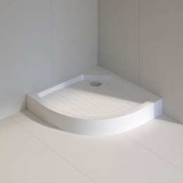 Душевой поддон полукруглый RGW SMC/R W Белый (Уценка)  800x800