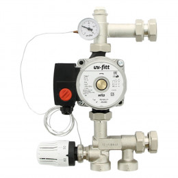 Группа насосно-смесительная Uni-Fitt SOLOMIX MINI с накидной гайкой 1quot;, без насоса