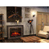 Портал Firelight Loft 30 камень черный, черная эмаль