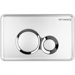 Инсталляция для унитаза BETTOSERB sava free standing, клавиша смыва хром матовый/хром глянец