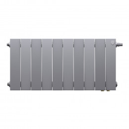 Радиатор биметаллический Royal Thermo PianoForte 300 Серебристый VR80 - 10 секц.