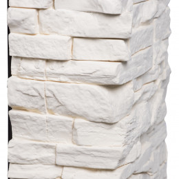 Портал Firelight Michigan 60, камень молочный, шпон темный дуб