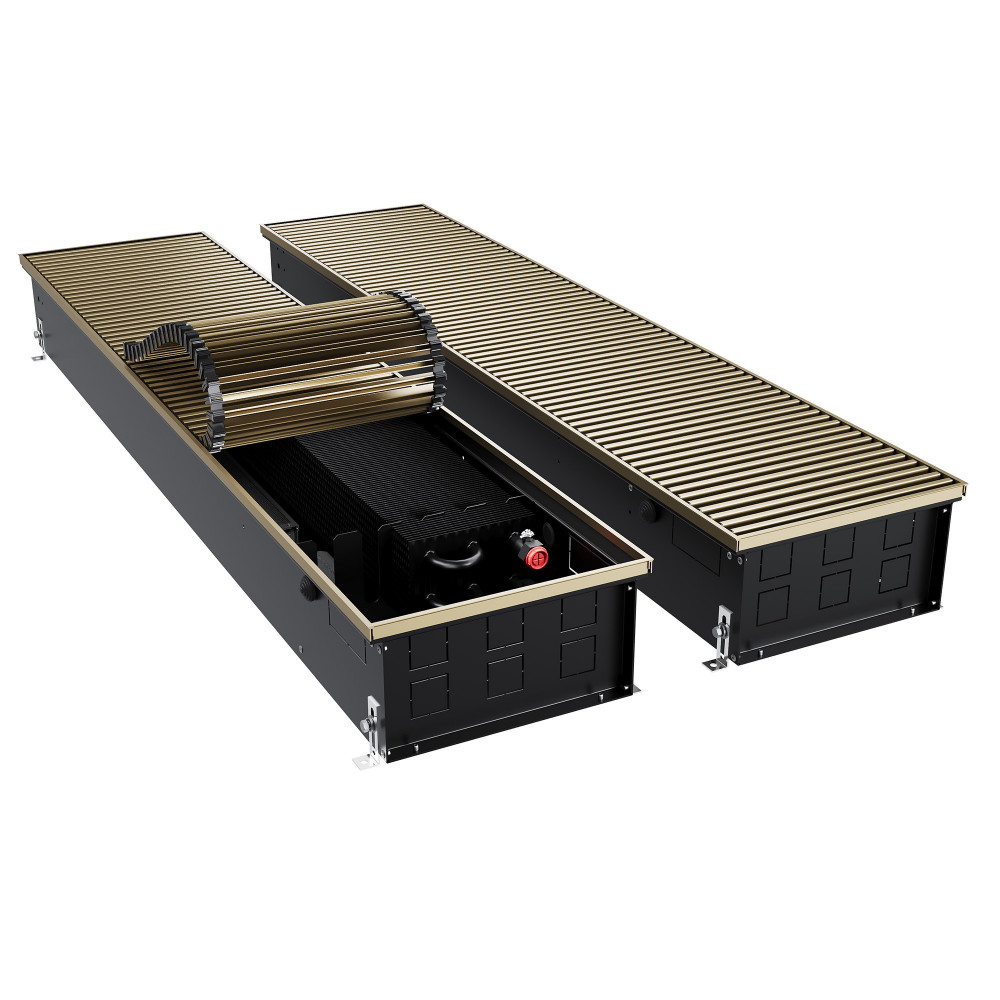 Конвектор внутрипольный Royal Thermo ATRIUM TURBO-150/300/2200-DG-U-AU