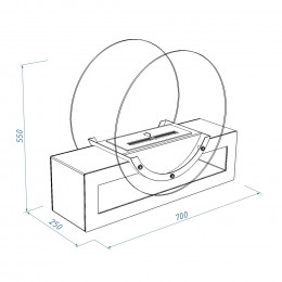 Биокамин Royal Thermo RTBFP-F700SB Siberia