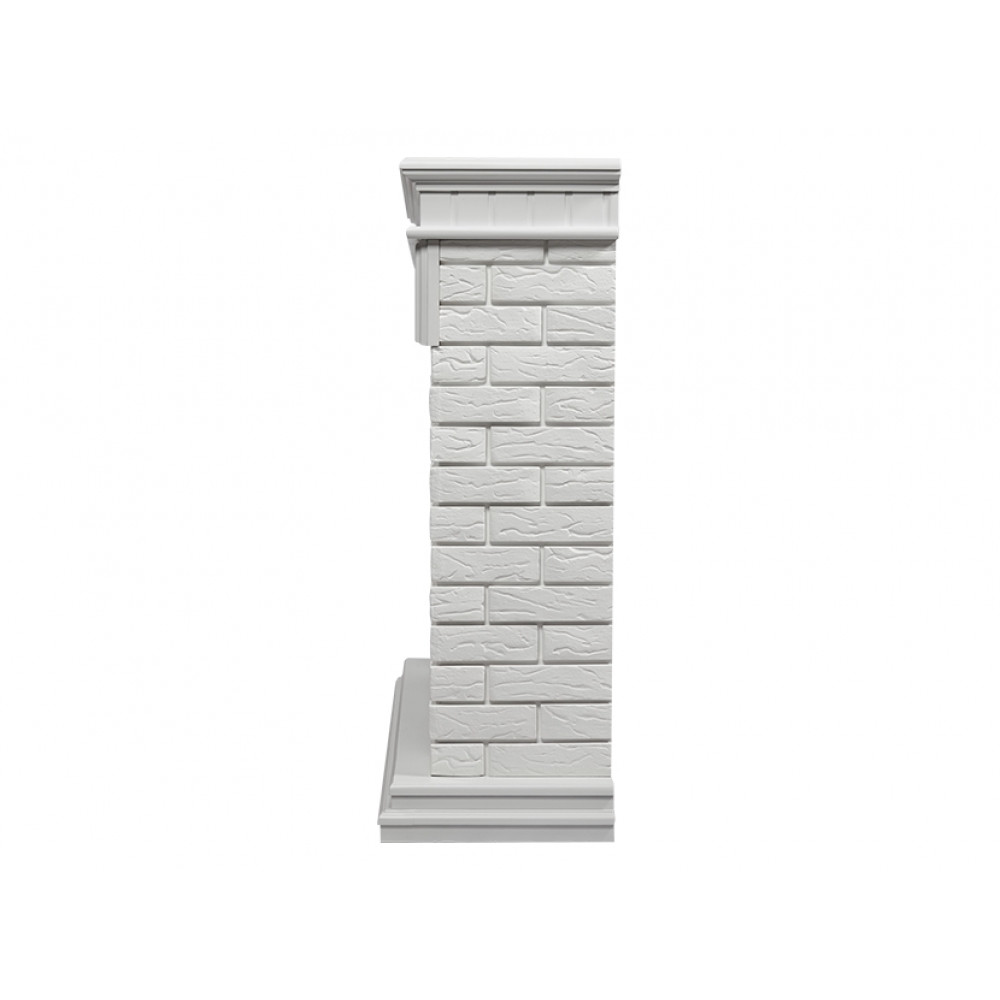 Портал Firelight Bricks 25 камень белый, белая эмаль