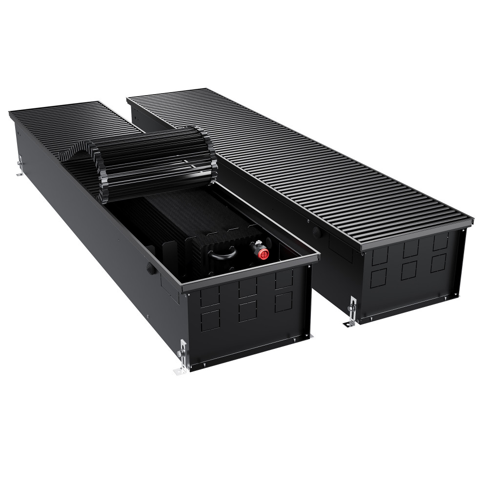 Конвектор внутрипольный Royal Thermo ATRIUM TURBO-190/300/2100-DG-U-BL