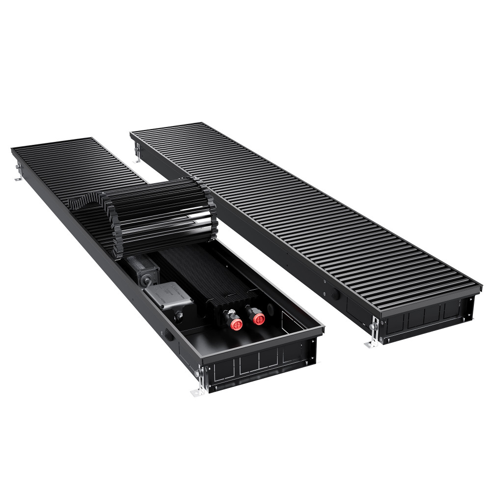 Конвектор внутрипольный Royal Thermo ATRIUM TURBO-80/250/1000-DG-U-BL