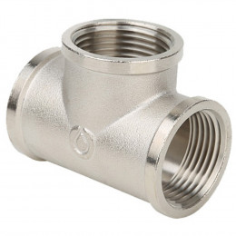 Тройник Gappo ВР-ВР-ВР никелированный 1" x 1/2" x 1"