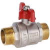 Кран VIEIR шаровый 1/2" НН, усиленный, кр. бабочка, никель (1112/14) VR105-03
