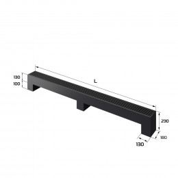 Конвектор напольный Royal Thermo STEP-130/180/3000-2-N-BL-LG-BL