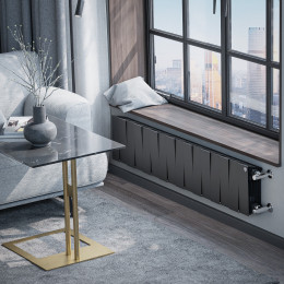 Радиатор биметаллический Royal Thermo PianoForte 200 Чёрный - 16 секц.