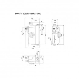 Установка канализационная Grundfos SOLOLIFT 2 WC-3