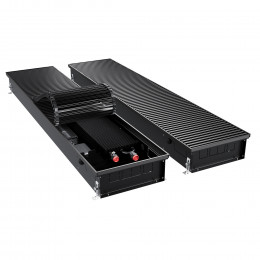 Конвектор внутрипольный Royal Thermo ATRIUM TURBO-110/300/1800-DG-U-BL