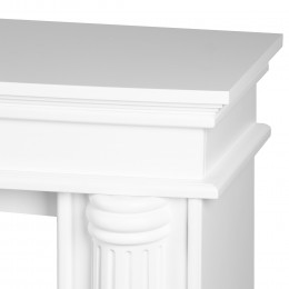 Каминокомплект: Очаг Royal Thermo Aurora RTFP/P-AR60LS, портал Olympia 60, белый