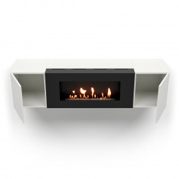 Тумба с биокамином Firelight BFP-P1600 белая