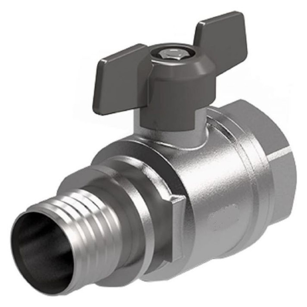 Кран шаровый Royal Thermo с аксиальным соединением ВР 20×3/4"