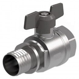 Кран шаровый Royal Thermo с аксиальным соединением ВР 20×3/4"