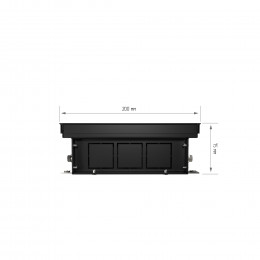 Конвектор внутрипольный Royal Thermo ATRIUM-75/200/1200-DG-U-DB