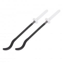 Комплект плоских кронштейнов с дюбелями 7,2х170мм, черные