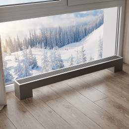 Конвектор напольный Royal Thermo STEP-180/130/2300-3-N-SS-LG-NA