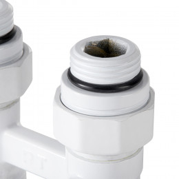 Узел нижнего подключения Royal Thermo прямой 1/2quot;х3/4quot; EK (белый)