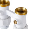 Узел нижнего подключения Royal Thermo прямой 1/2quot;х3/4quot; EK (белый)