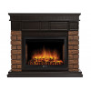 Портал Firelight Bricks Wood 25 камень темный, шпон венге