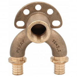 Угольник REHAU настенный ВР 16/16-1/2" RX+ короткий , бронза