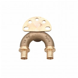 Угольник REHAU настенный ВР 16/16-1/2" RX+ короткий , бронза