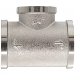 Тройник VIEIR ВВВ 1"х3/4"х1" тяж.никел. TFN545-Z