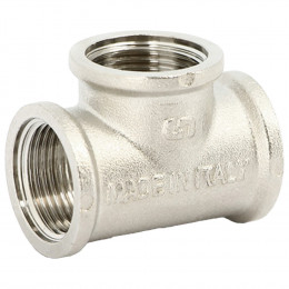 Тройник Uni-Fitt В 1"х1/2"х1" никелированный