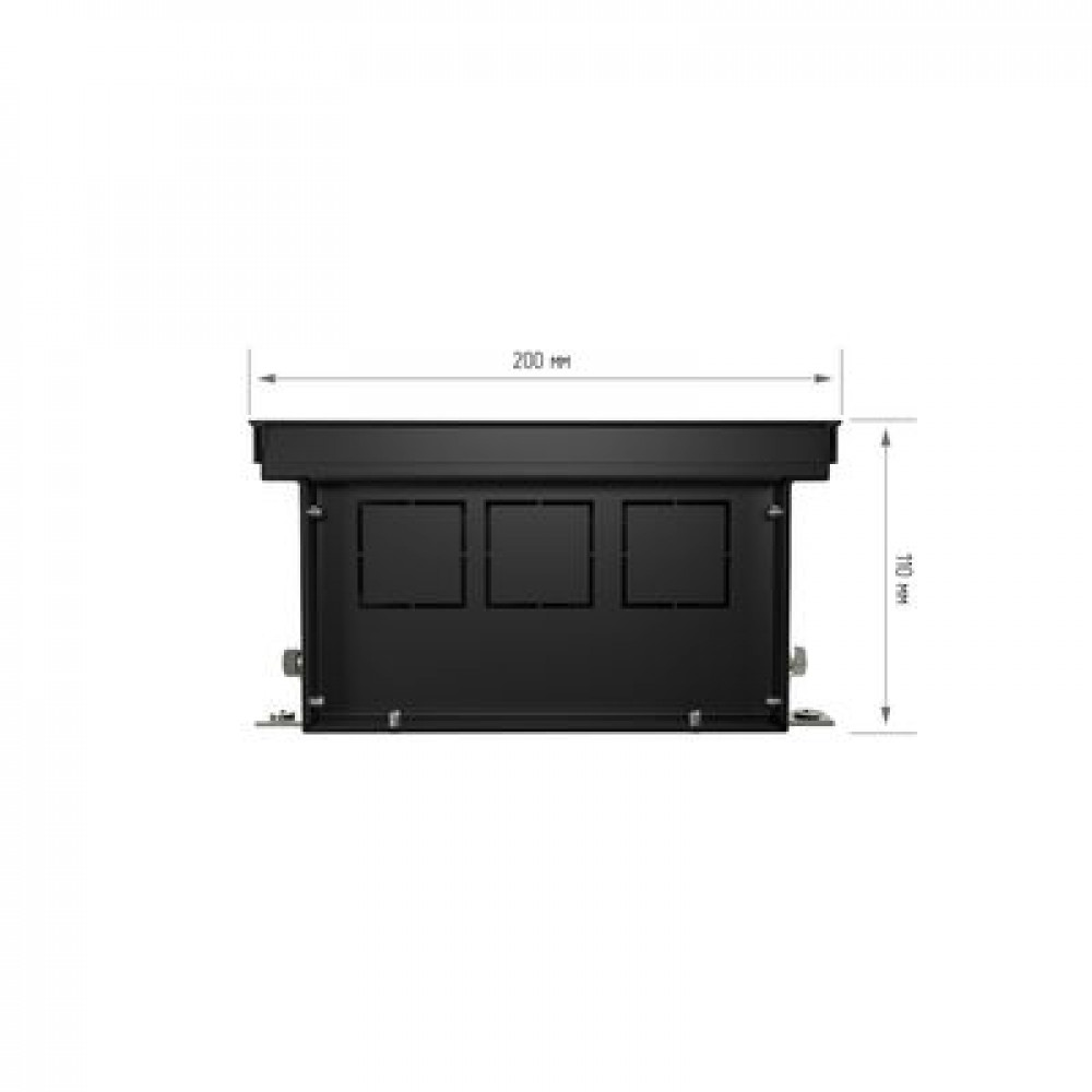Конвектор внутрипольный Royal Thermo ATRIUM-110/200/1600-DG-U-BL