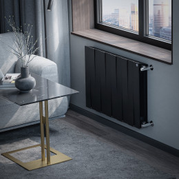 Радиатор биметаллический Royal Thermo PianoForte 500 Чёрный - 10 секц.