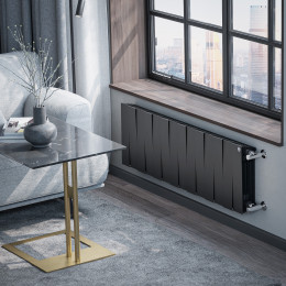Радиатор биметаллический Royal Thermo PianoForte 300 Чёрный - 14 секц.