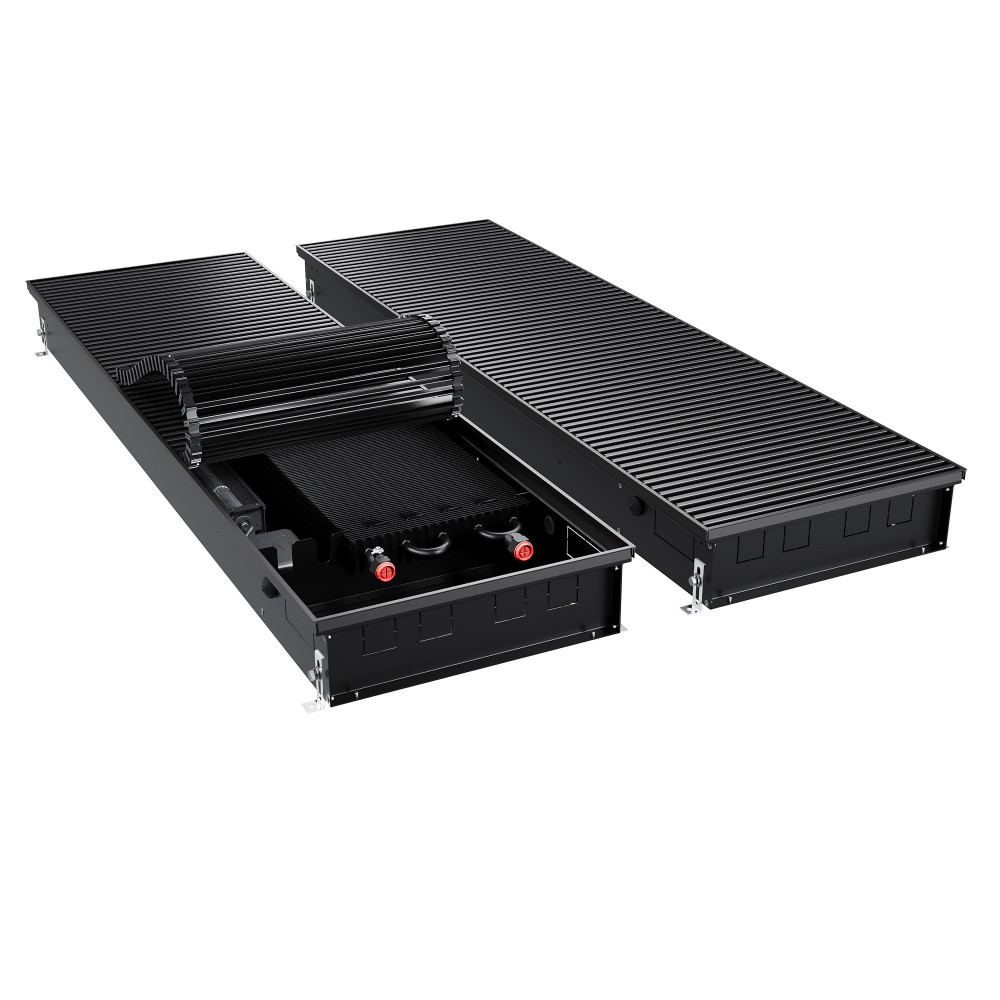 Конвектор внутрипольный Royal Thermo ATRIUM TURBO-110/400/2400-DG-U-BL