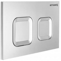 Инсталляция для унитаза BETTOSERB sava free standing, клавиша смыва хром матовый квадр.